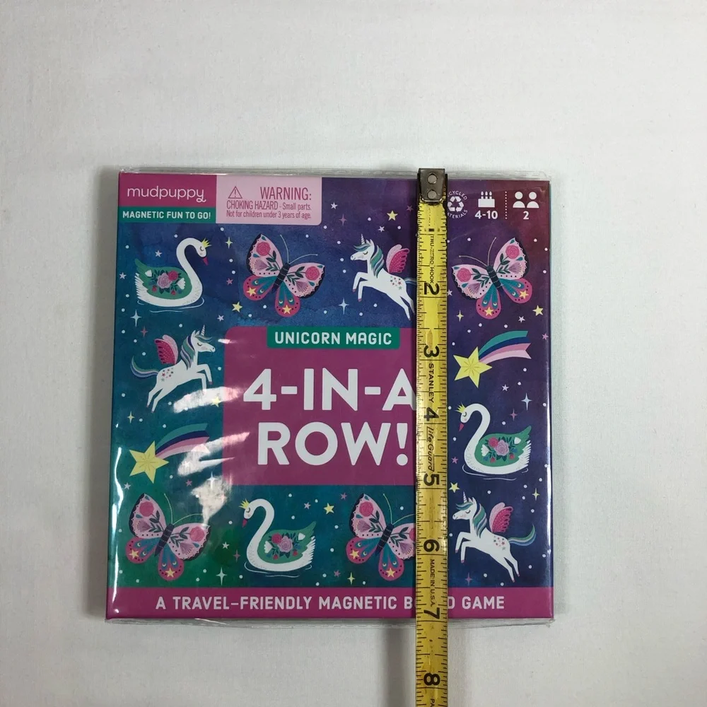 Unicorn Magic 4-in-a-Row Magnetic Board Game Perfect for travel Kids 5 To 10